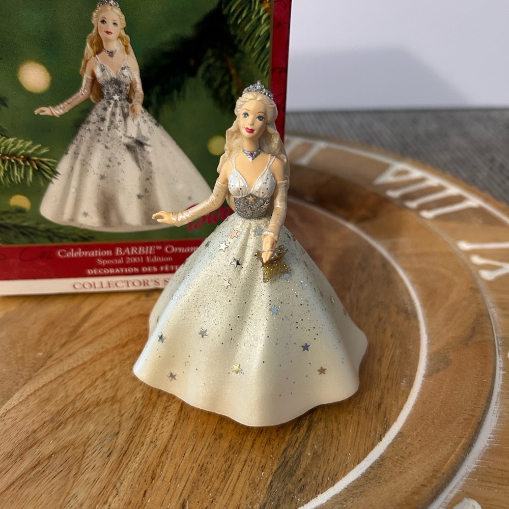 Hallmark Celebration Barbie Christmas tree Ornament special 2001 edition